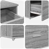 vidaXL Γραφείο Γκρι sonoma 131.5 x 50 x 106.5 εκ. Επεξεργασμένο ξύλο