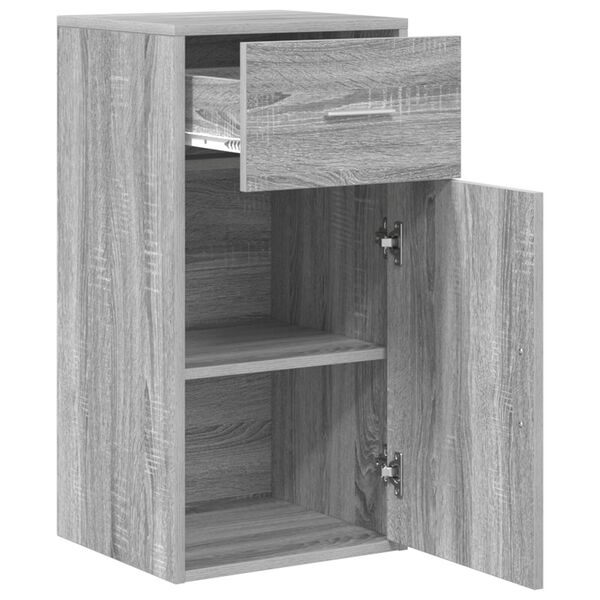 vidaXL Πλαϊνό γραφείο Γκρι sonoma 38 x 34,5 x 75 εκ Επεξεργασμένο ξύλο