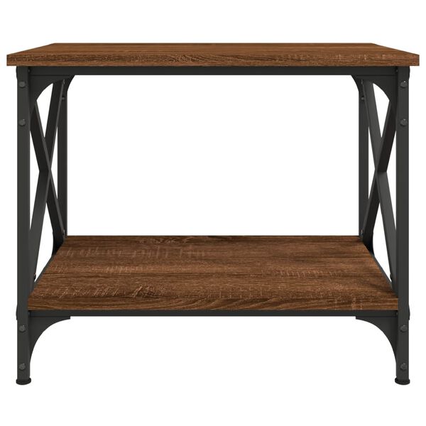 vidaXL Βοηθητικό Τραπέζι Καφέ Δρυς 55x38x45 εκ. Επεξεργασμένο Ξύλο