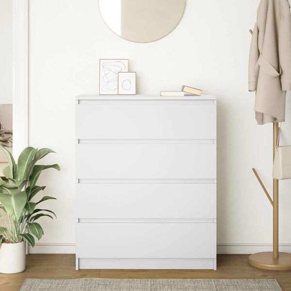 vidaXL Sideboard &Lambda;&epsilon;&upsilon;&kappa;ό 80x35x99 cm &Kappa;&alpha;&tau;&alpha;&sigma;&kappa;&epsilon;&upsilon;&alpha;&sigma;&mu;έ&nu;&omicron; &xi;ύ&lambda;&omicron;