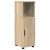 vidaXL Σετ Επίπλων Μπάνιου με πόρτα 4 pcs Sonoma Δρυς 61 x 35 x 64 εκ.