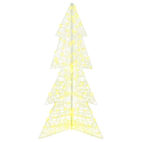 vidaXL Χριστουγεννιάτικο Δέντρο με 160 LED Θερμό λευκό 150 cm Ακρυλικό
