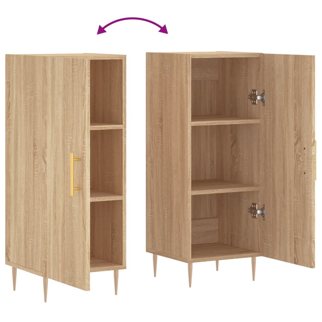 vidaXL Ντουλάπι Sonoma Δρυς 34,5x34x90 εκ. από Επεξεργασμένο Ξύλο