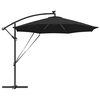 vidaXL Ομπρέλα Cantilever Banana Μαύρο 294 x 294 x 248 cm