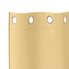 vidaXL Κουρτίνες με κουρτίνες 2 pcs Μπεζ 140x140cm Πολυεστέρας