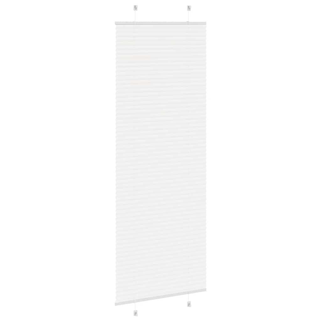 vidaXL Πλισέ περσίδα Λευκό 80x200 cm Πλάτος υφάσματος 79,4 cm