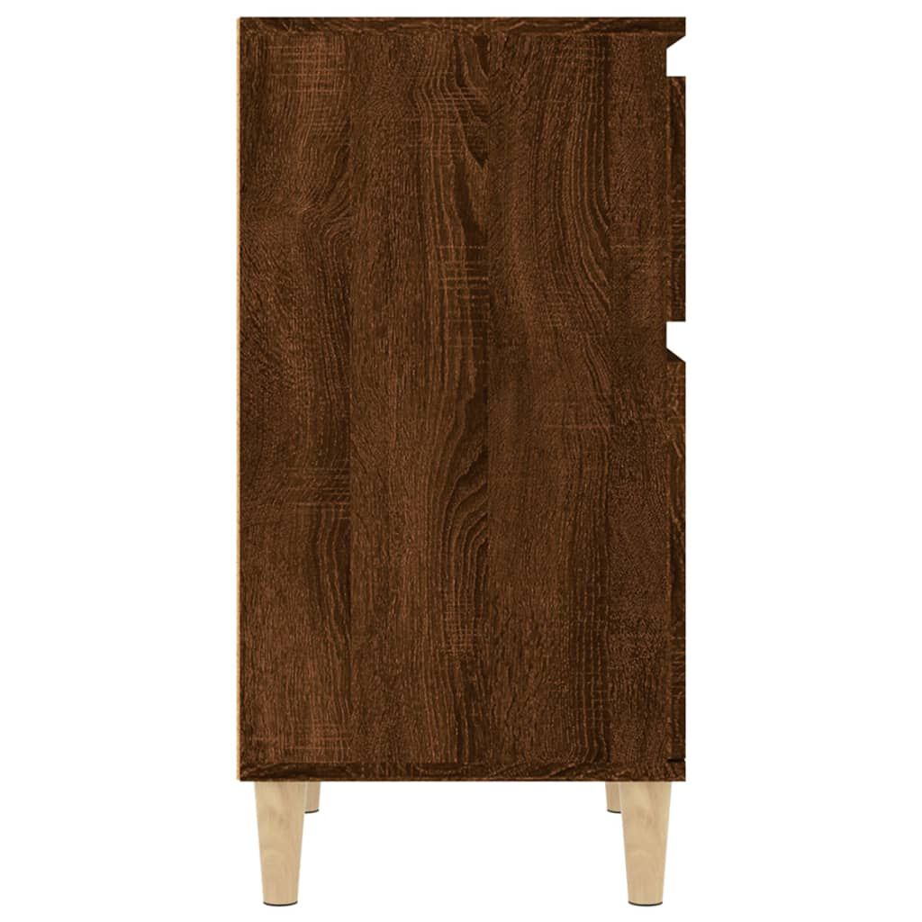 vidaXL Κομοδίνα 2 τεμ. Καφέ Δρυς 40x35x70 εκ.