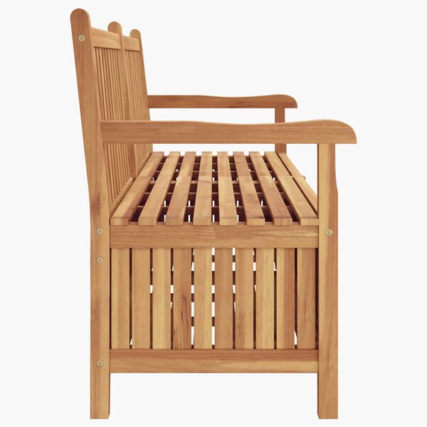 vidaXL Πάγκος Αποθήκευσης Κήπου Καφέ 228 x 60 x 90 εκ Μασίφ ξύλο teak