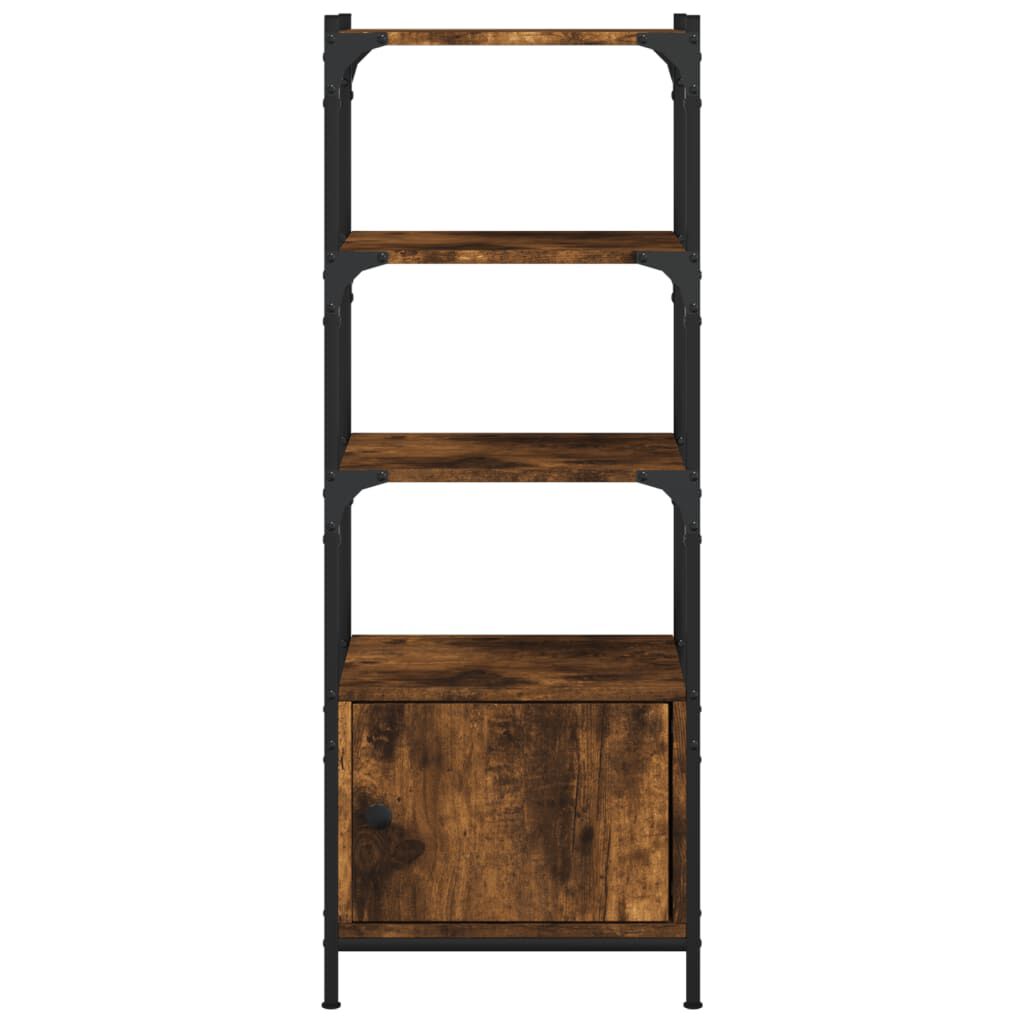 vidaXL Βιβλιοθήκη 3 Επιπέδων Καπν. Δρυς 41x30x109,5 εκ. Επεξεργ. Ξύλο