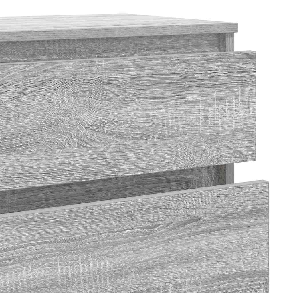 vidaXL Συρταριέρα Γκρι Sonoma 60x36x103 εκ. από Επεξεργασμένο Ξύλο