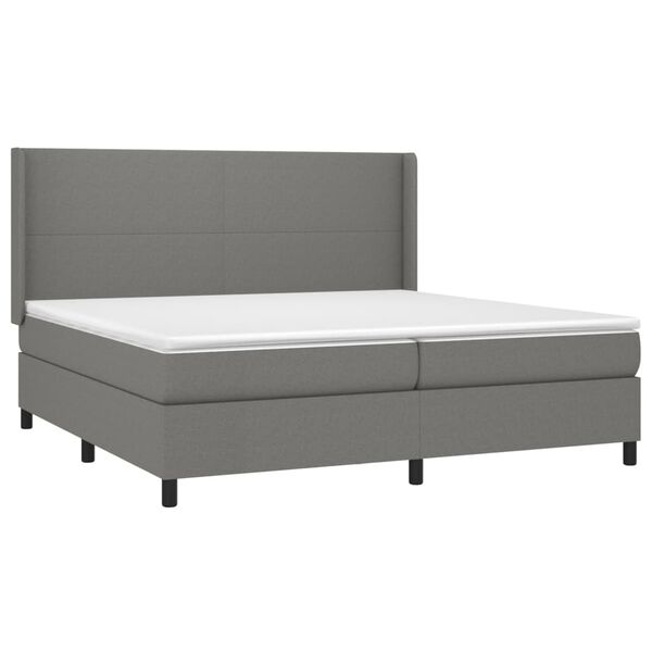 vidaXL &Kappa;&rho;&epsilon;&beta;ά&tau;&iota; Boxspring &mu;&epsilon; &Sigma;&tau;&rho;ώ&mu;&alpha; &Sigma;&kappa;&omicron;ύ&rho;&omicron; &Gamma;&kappa;&rho;&iota; 200x200 &epsilon;&kappa;. &Upsilon;&phi;&alpha;&sigma;&mu;ά&tau;&iota;&nu;&omicron;