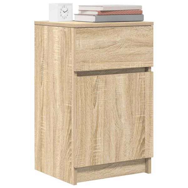vidaXL Κομοδίνο Sonoma Δρυς 39x35x65 εκ. από Επεξεργασμένο Ξύλο