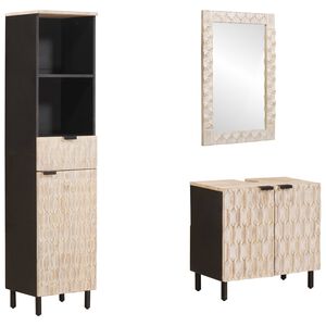 vidaXL &Sigma;&epsilon;&tau; &Mu;&pi;ά&nu;&iota;&omicron;&upsilon; 3 pcs &Lambda;&epsilon;&upsilon;&kappa;ό &Phi;&iota;&nu;ί&rho;&iota;&sigma;&mu;&alpha; &Kappa;&alpha;&theta;&alpha;&rho;&iota;&sigma;&mu;&omicron;ύ &Sigma;&tau;&epsilon;&rho;&epsilon;ό &xi;ύ&lambda;&omicron; &mu;ά&nu;&gamma;&kappa;&omicron;