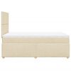 vidaXL &Kappa;&rho;&epsilon;&beta;ά&tau;&iota; Boxspring &mu;&epsilon; &Sigma;&tau;&rho;ώ&mu;&alpha; &Kappa;&rho;&epsilon;&mu; 120x190 &epsilon;&kappa;. &Upsilon;&phi;&alpha;&sigma;&mu;ά&tau;&iota;&nu;&omicron;