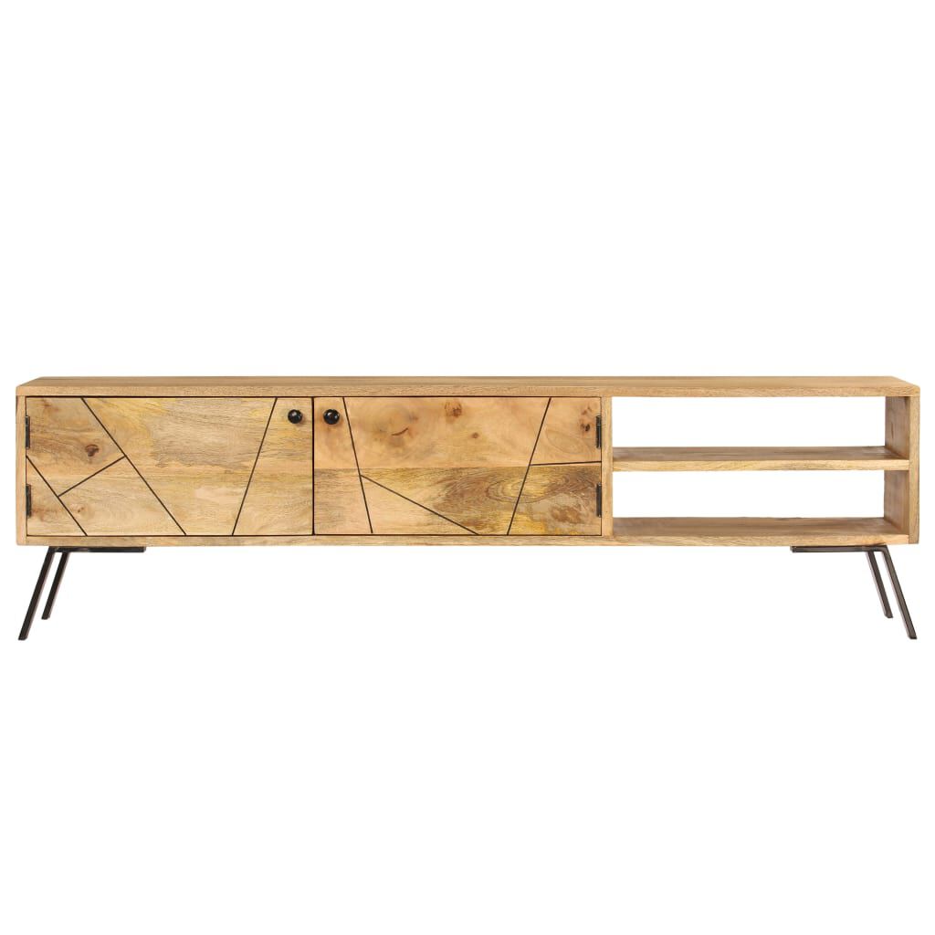 vidaXL Έπιπλο Τηλεόρασης 140 x 30 x 40 εκ. από Μασίφ Ξύλο Μάνγκο