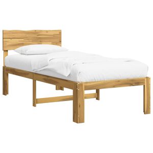 vidaXL &Mu;&omicron;&nu;ό &Kappa;&rho;&epsilon;&beta;ά&tau;&iota; &mu;&epsilon; &Kappa;&epsilon;&phi;&alpha;&lambda;ά&rho;&iota; ROSTOCK &Lambda;&epsilon;&upsilon;&kappa;ό 75 x 190 cm
