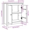 vidaXL Πλαϊνό γραφείο Καφέ 70 x 35 x 80 εκ.