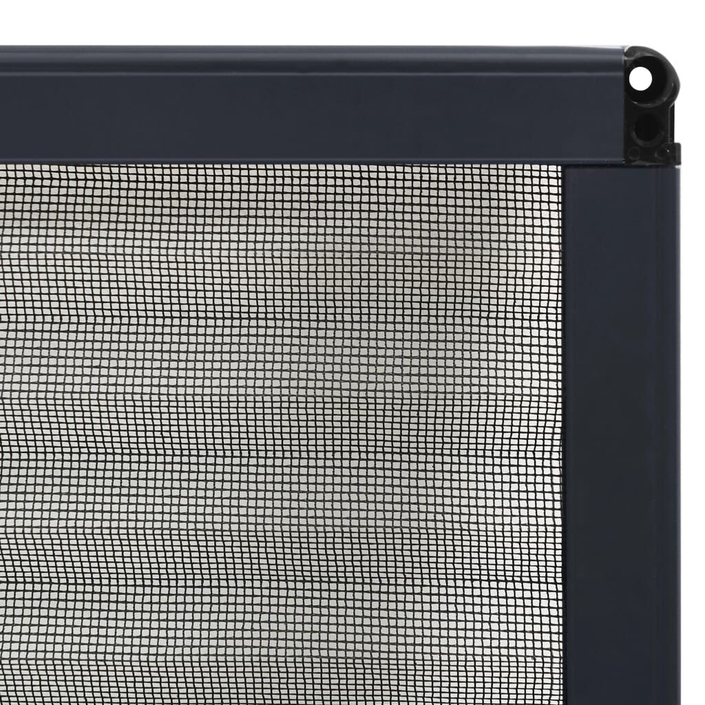 vidaXL Σήτα Παραθύρου Πλισέ Ανθρακί 80 x 120 εκ. από Αλουμίνιο