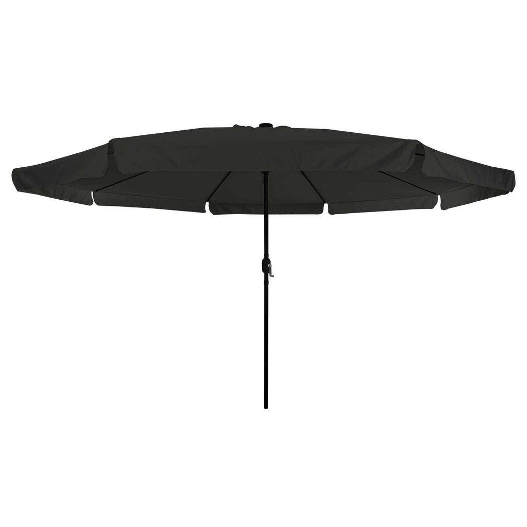 vidaXL Ομπρέλα Κήπου Μαύρο 395 x 395 x 245 εκ. Πολυεστέρας, Χάλυβας
