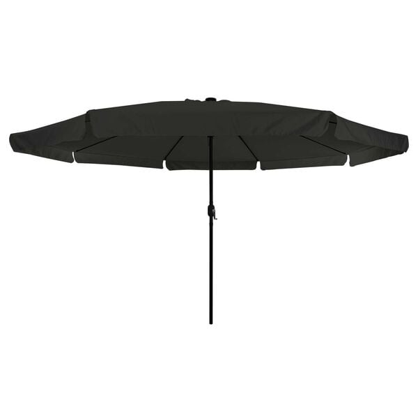 vidaXL Ομπρέλα Κήπου Μαύρο 395 x 395 x 245 εκ. Πολυεστέρας, Χάλυβας