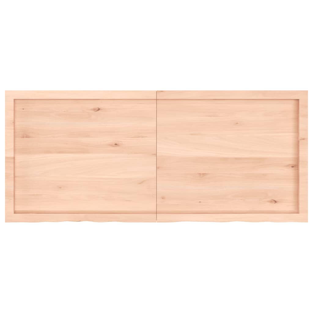 vidaXL Πάγκος Μπάνιου 140x60x(2-4) εκ. από Ακατέργαστο Μασίφ Ξύλο
