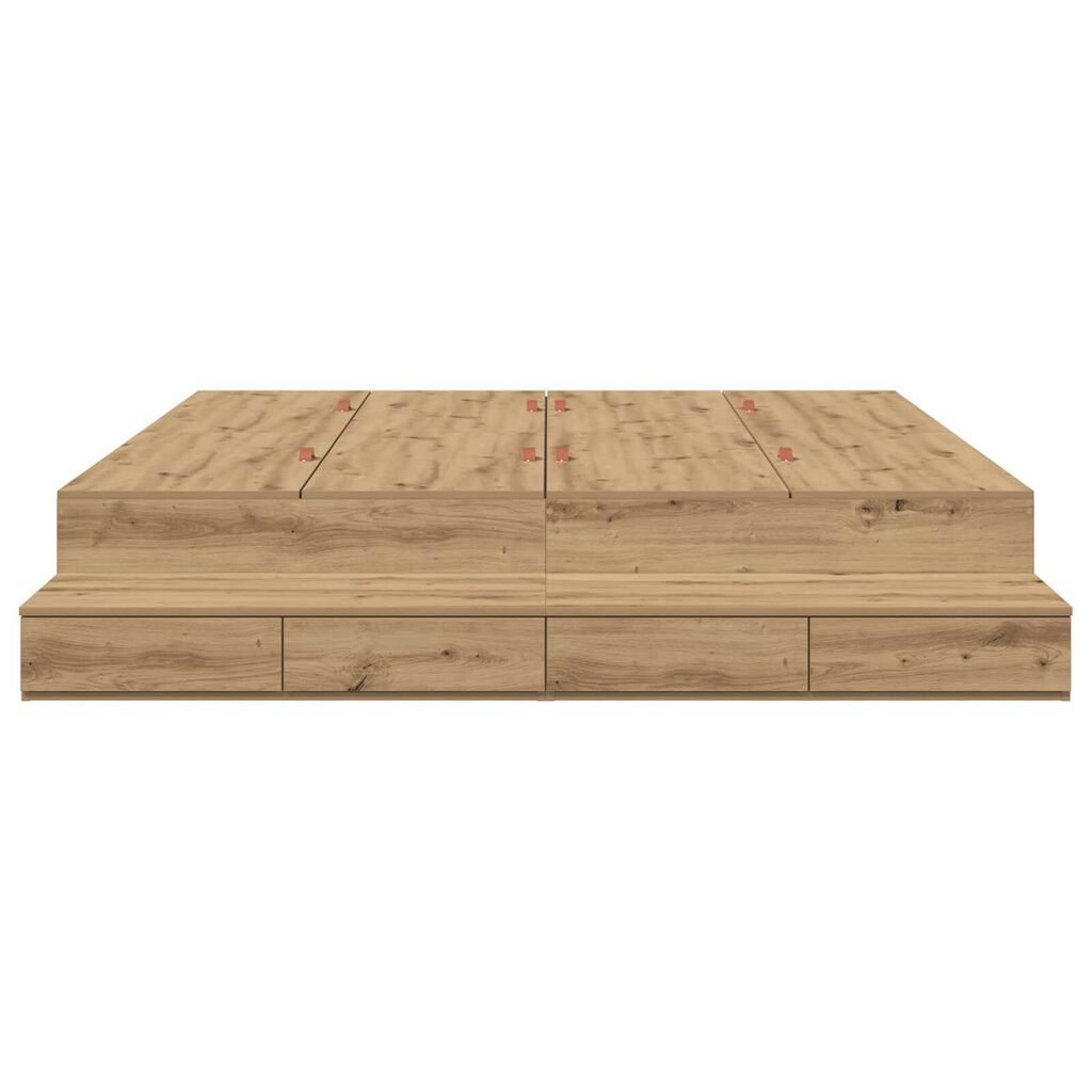 vidaXL Κρεβάτι Αποθήκευσης Artisan Oak 180x200 εκ.