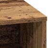 vidaXL Πλευρικό Τραπέζι LED Παλιό ξύλο 71 x 34,5 x 75 εκ.