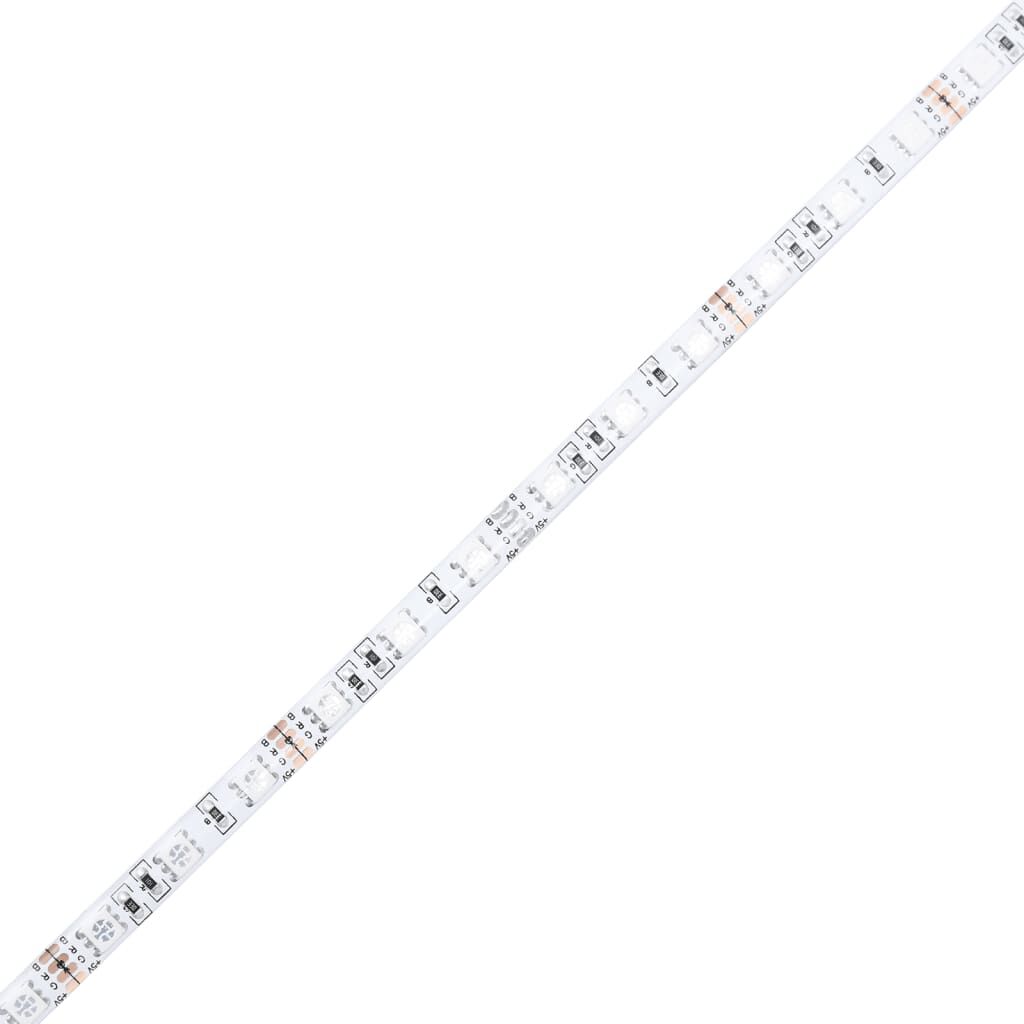 vidaXL Έπιπλο Τηλεόρασης με LED Καπνιστή Δρυς 160x35x40 εκ.