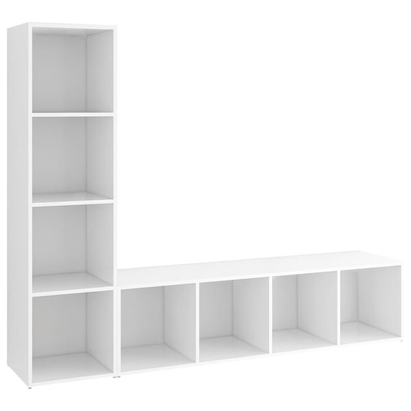 vidaXL Έ&pi;&iota;&pi;&lambda;&alpha; &Tau;&eta;&lambda;&epsilon;ό&rho;&alpha;&sigma;&eta;&sigmaf; 2 &tau;&epsilon;&mu;. &Lambda;&epsilon;&upsilon;&kappa;ά 142,5x35x36,5 &epsilon;&kappa;. &Mu;&omicron;&rho;&iota;&omicron;&sigma;&alpha;&nu;ί&delta;&alpha;