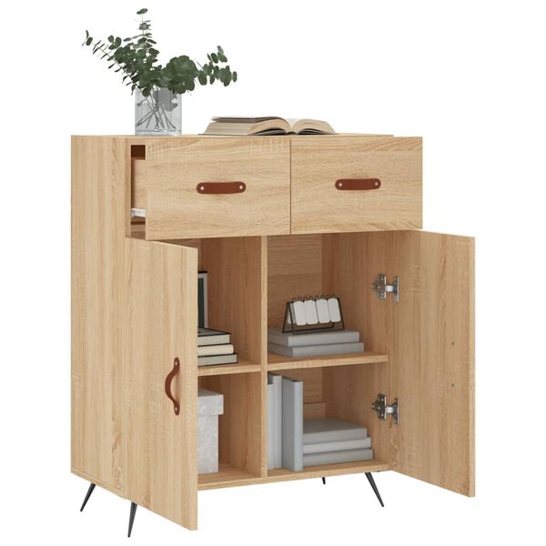 vidaXL Ντουλάπι Sonoma Δρυς 69,5 x 34 x 90 εκ. από Επεξεργασμένο Ξύλο