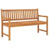 vidaXL Παγκάκι Κήπου Τριθέσιο με Τραπέζι 150 εκ. από Μασίφ Ξύλο Teak