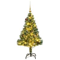 vidaXL Χριστουγεν. Δέντρο Τεχνητό με 150 LED/Χιόνι/ Μπάλες 120 εκ.