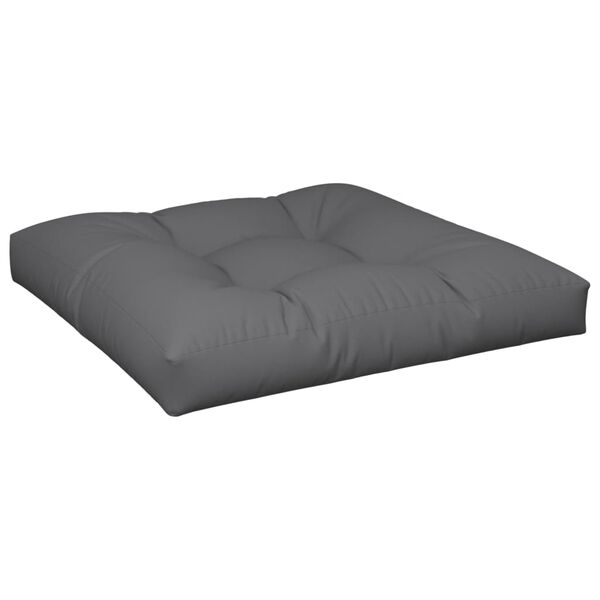 vidaXL Μαξιλάρι Παλέτας Ανθρακί 80 x 80 x 12 εκ. Υφασμάτινο