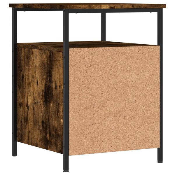 vidaXL Κομοδίνα 2 τεμ. Καπνιστή Δρυς 44x45x60 εκ. Επεξεργασμένο Ξύλο