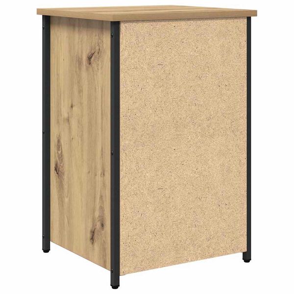 vidaXL Κομοδίνο με συρτάρι artisan δρυς 40 x 36 x 60 εκ