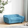 vidaXL Καναπές - Κρεβάτι Σκύλου Τιρκουάζ 72 x 45 x 30 εκ. Βελουτέ