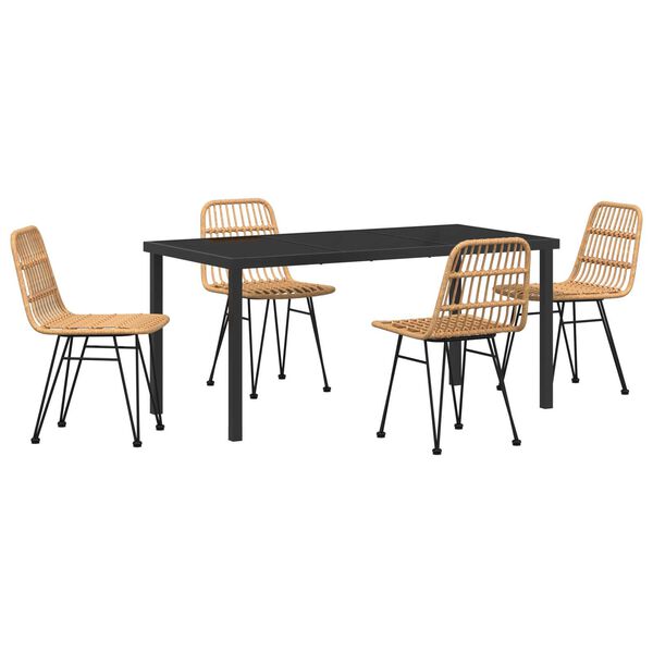 vidaXL &Sigma;έ&tau; &phi;&alpha;&gamma;&eta;&tau;&omicron;ύ &gamma;&iota;&alpha; &kappa;ή&pi;&omicron; 5 pcs &Kappa;&alpha;&phi;έ &Chi;ά&lambda;&upsilon;&beta;&alpha;&sigmaf; &mu;&epsilon; &epsilon;&pi;ί&sigma;&tau;&rho;&omega;&sigma;&eta; &pi;&omicron;ύ&delta;&rho;&alpha;&sigmaf;