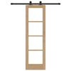 vidaXL Συρόμενη Πόρτα ORKDAL Καφέ 61 x 198.5 εκ. Ξύλο και μέταλλο