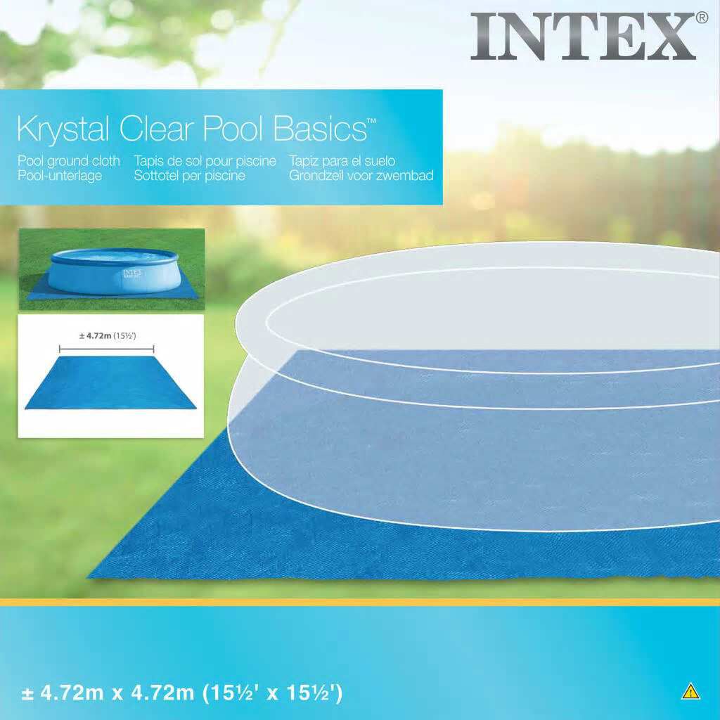 Intex Υπόστρωμα Πισίνας Προστατευτικό Τετράγωνο 472 x 472 εκ. 28048