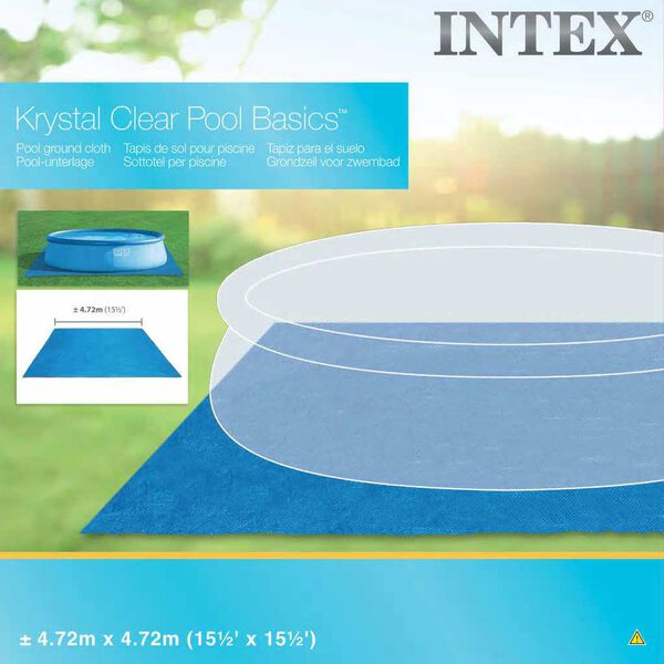 Intex Υπόστρωμα Πισίνας Προστατευτικό Τετράγωνο 472 x 472 εκ. 28048