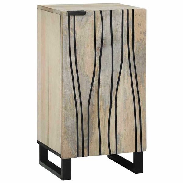 vidaXL Γραφείο Λευκό 40 x 33 x 75 εκ. Μασίφ ξύλο μάνγκο