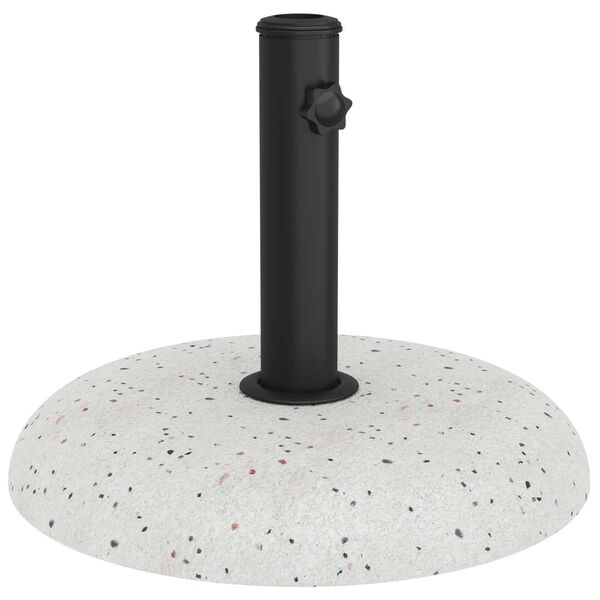 vidaXL βάση ομπρέλας για πόλους 37/42/52/58mm, λευκό τσιμέντο 20kg