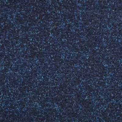 vidaXL Πατάκια Σκάλας Αυτοκόλ. 15 τεμ Ν. Μπλε 56x17x3 εκ. Βελονιασμένο