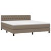 vidaXL &Kappa;&rho;&epsilon;&beta;ά&tau;&iota; Boxspring &mu;&epsilon; &Sigma;&tau;&rho;ώ&mu;&alpha; Taupe 180x200 &epsilon;&kappa;. &Upsilon;&phi;&alpha;&sigma;&mu;ά&tau;&iota;&nu;&omicron;