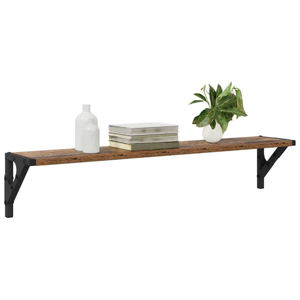 vidaXL &Rho;ά&phi;&iota;&alpha; &Tau;&omicron;ί&chi;&omicron;&upsilon; &mu;&epsilon; &rho;ά&phi;&iota; 2 pcs &Pi;&alpha;&lambda;&iota;ό &Xi;ύ&lambda;&omicron; 80 x 15 x 15,5 cm