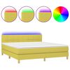 vidaXL &Kappa;&rho;&epsilon;&beta;ά&tau;&iota; Boxspring &mu;&epsilon; &Sigma;&tau;&rho;ώ&mu;&alpha; & LED &Pi;&rho;ά&sigma;&iota;&nu;&omicron; 180x200 &epsilon;&kappa; &Upsilon;&phi;&alpha;&sigma;&mu;ά&tau;&iota;&nu;&omicron;