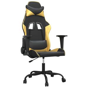 vidaXL &Kappa;&alpha;&rho;έ&kappa;&lambda;&alpha; Gaming &Mu;&alpha;ύ&rho;&omicron;/&Chi;&rho;&upsilon;&sigma;ό &alpha;&pi;ό &Sigma;&upsilon;&nu;&theta;&epsilon;&tau;&iota;&kappa;ό &Delta;έ&rho;&mu;&alpha;