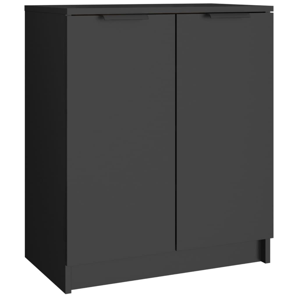 vidaXL Παπουτσοθήκη Μαύρη 59 x 35 x 70 εκ. από Επεξεργασμένο Ξύλο