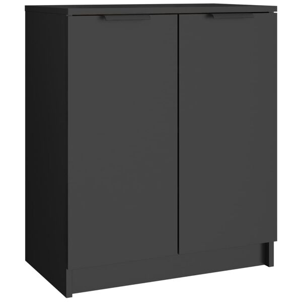 vidaXL Παπουτσοθήκη Μαύρη 59 x 35 x 70 εκ. από Επεξεργασμένο Ξύλο