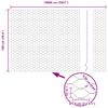 vidaXL Φράχτης Εξαγώνου Γκρι 1 x 100 m Ατσάλι